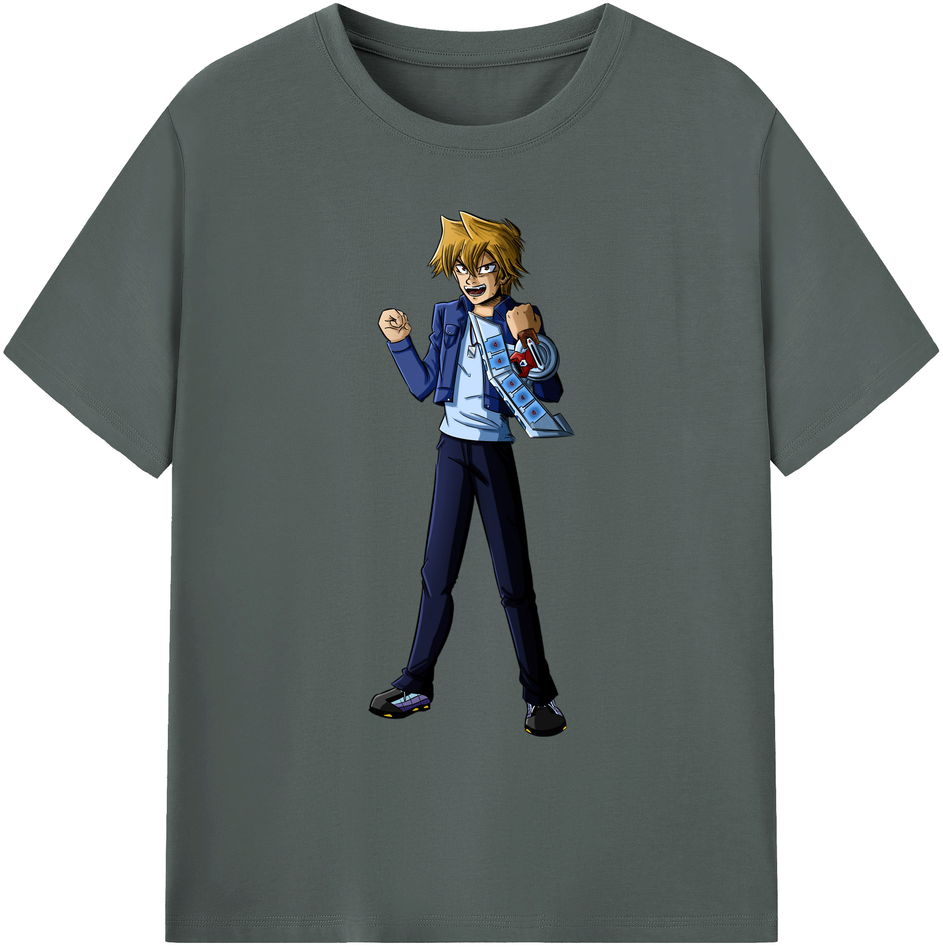 （画像用） 遊☆戯☆王 Yu-Gi-Oh! 綿100％ メンズ半袖Tシャツ｜肌触りやわらか＆通気性